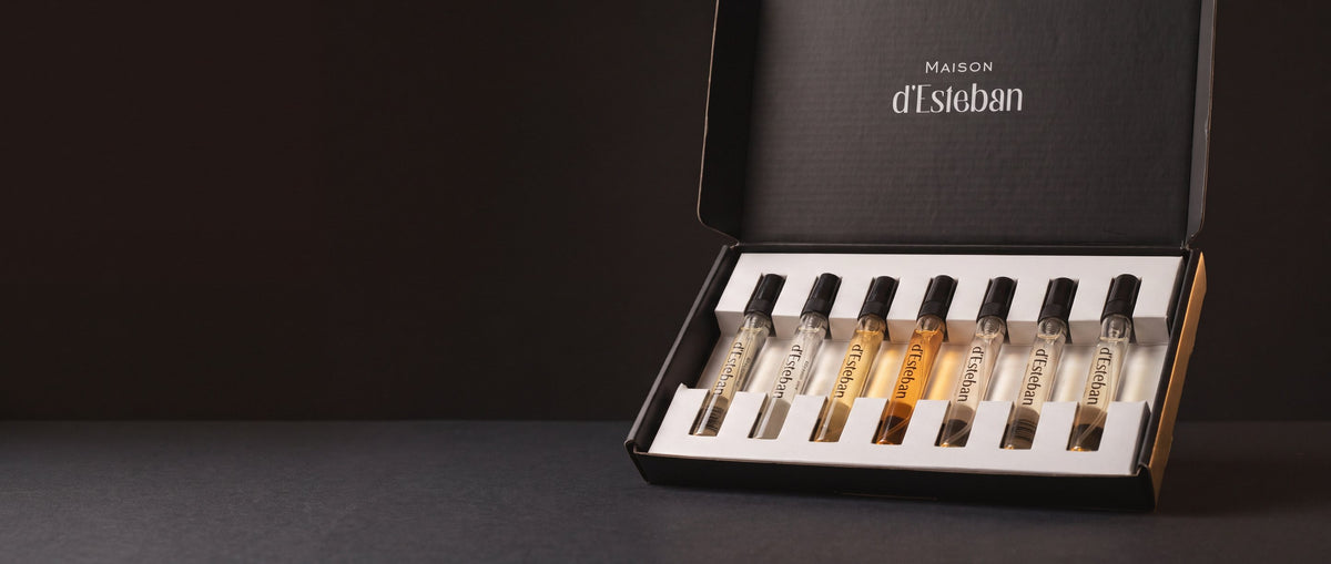 Setul de 7 fiole Maison d'Esteban, deschis